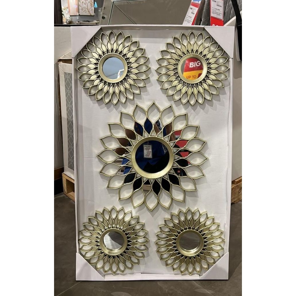 Wall Mirror 5in1 Cermin Hias Dinding Kaca Tempel Dekorasi Kamar - INFORMA - Instann Only