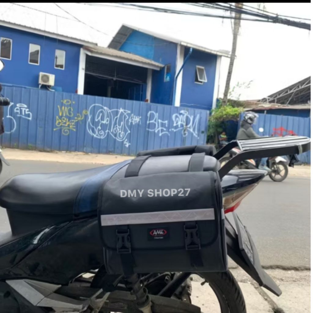 tas samping motor waterproof inversal cocok untuk semua motor