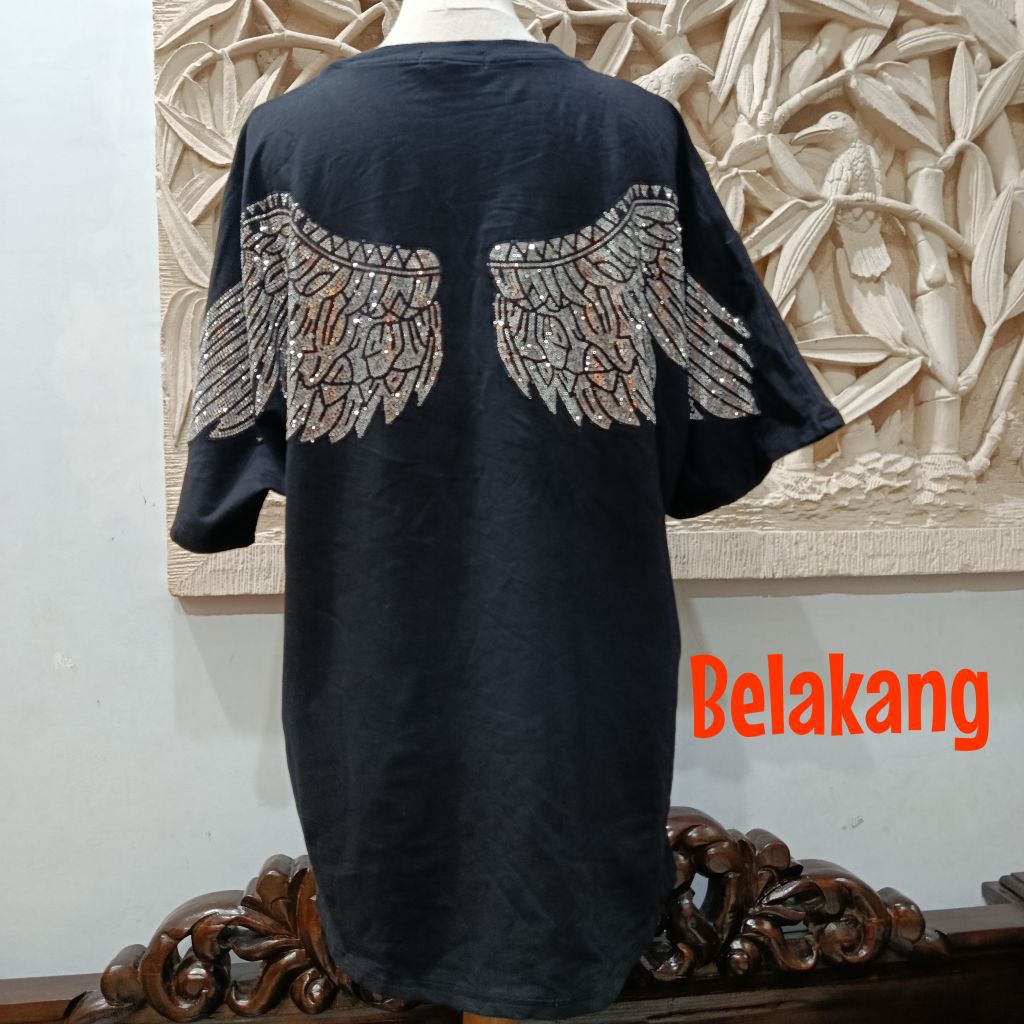 Kaos / Kaos Unisex / Kaos Sayap Malaikat / Kaos Jumbo Ssyap