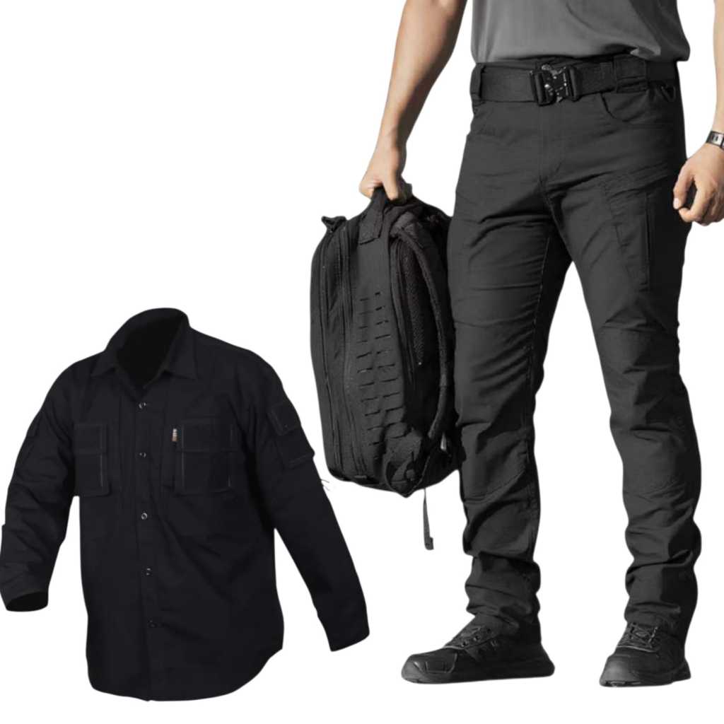 PAKET SATU SETEL KEMEJA PDL TACTICAL 511/FREE LOGO BENDERA