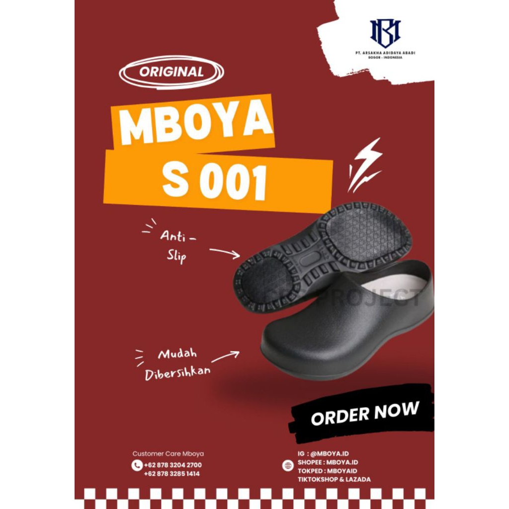 CHEF & SAFETY SHOES MBOYA S001 MADE IN CHINA ORIGINAL