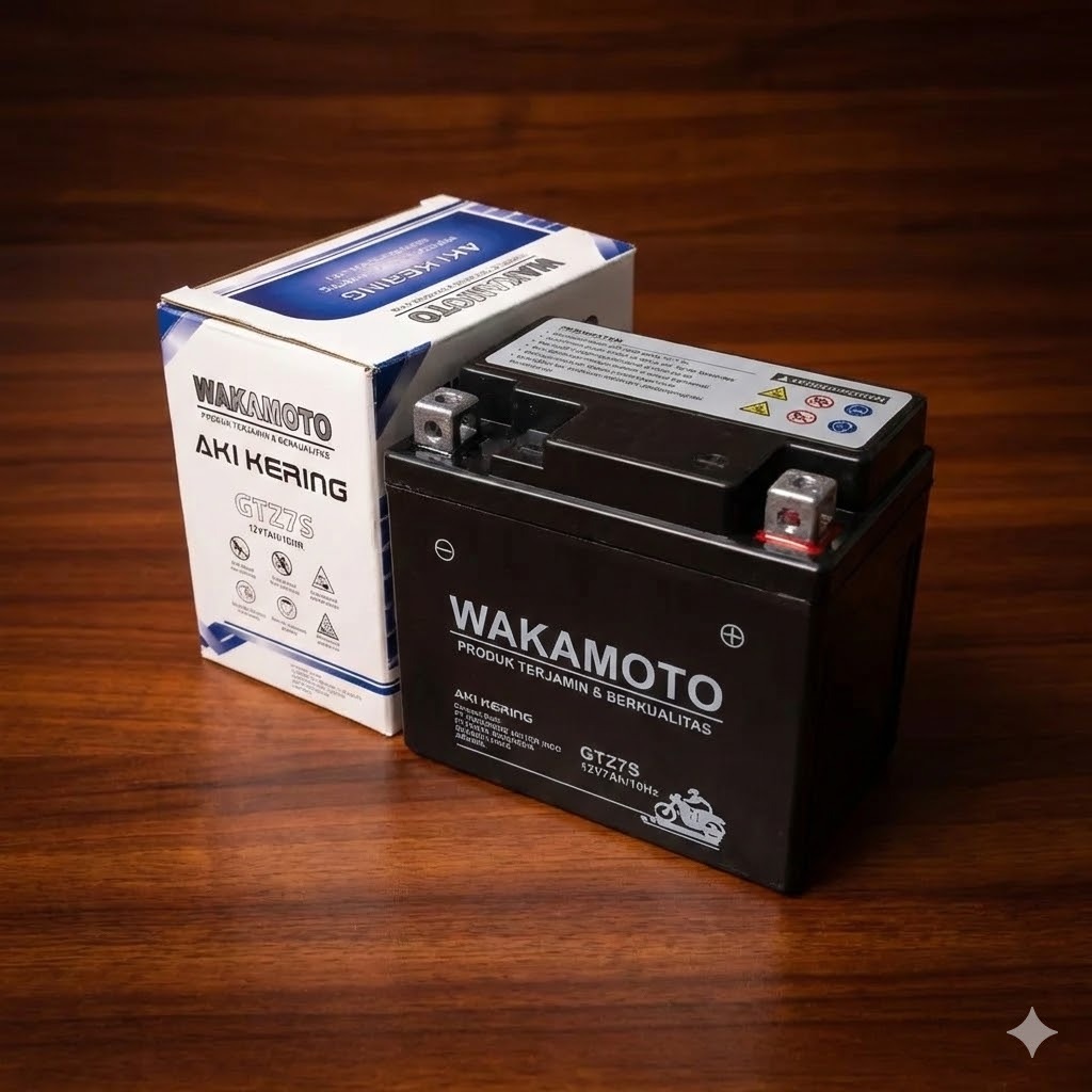 [ahass daan mogot] Aki Motor GTZ7S 12V 7AH Nmax Motor WAKAMOTO OEM Tahan Lama Untuk Motor