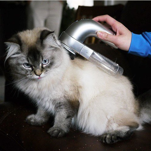 Pembersih Bulu Hewan Peliharaan Elektrik Pet Grooming Tool - HC - Silver