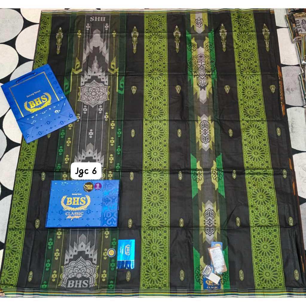 Sarung Tenun BHS Clasic Super Asli Sarung BHS Premium Halus Nyaman Dipakai Ibadah dan Acara Resmi