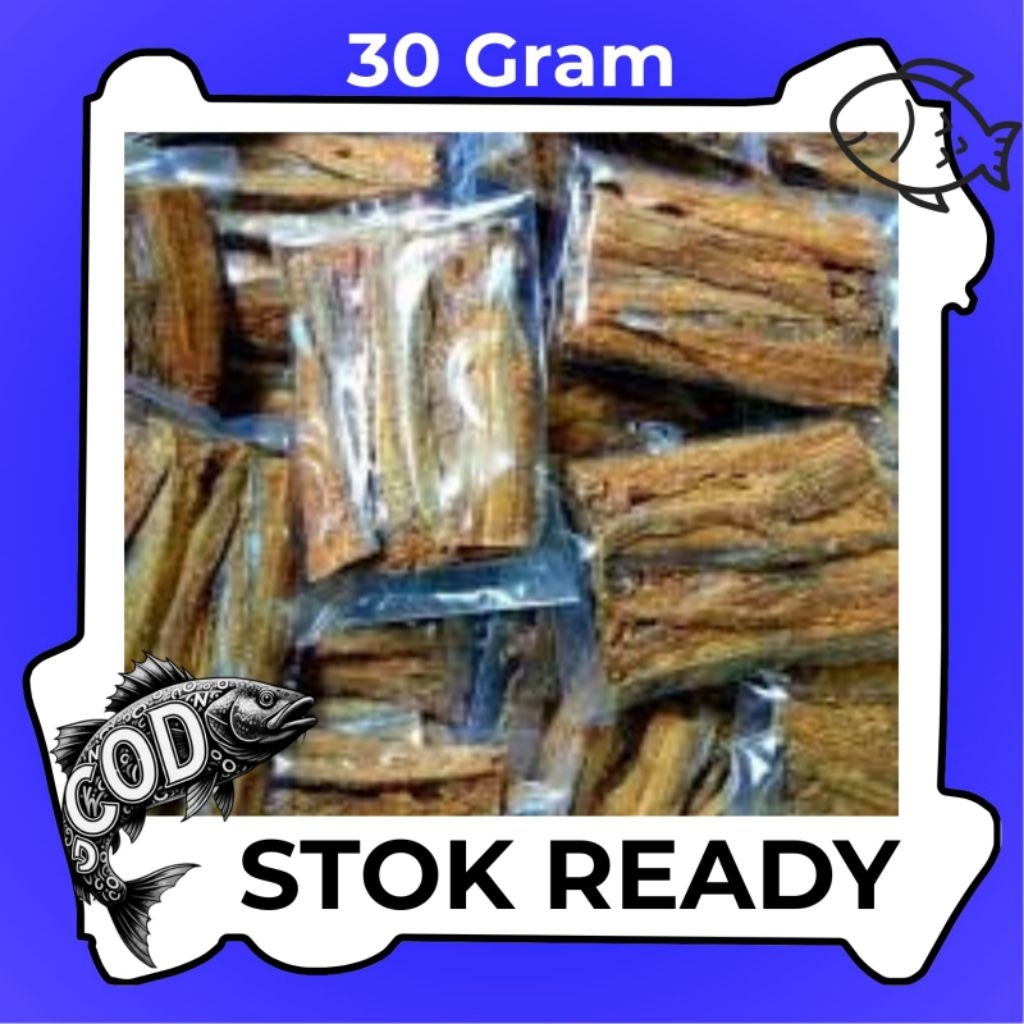 Dengdeng Ikan Layur Khas UMKM - Dendeng Layur Kering Gurih Tanpa Pengawet 30gr (3 keping) - Dengdeng