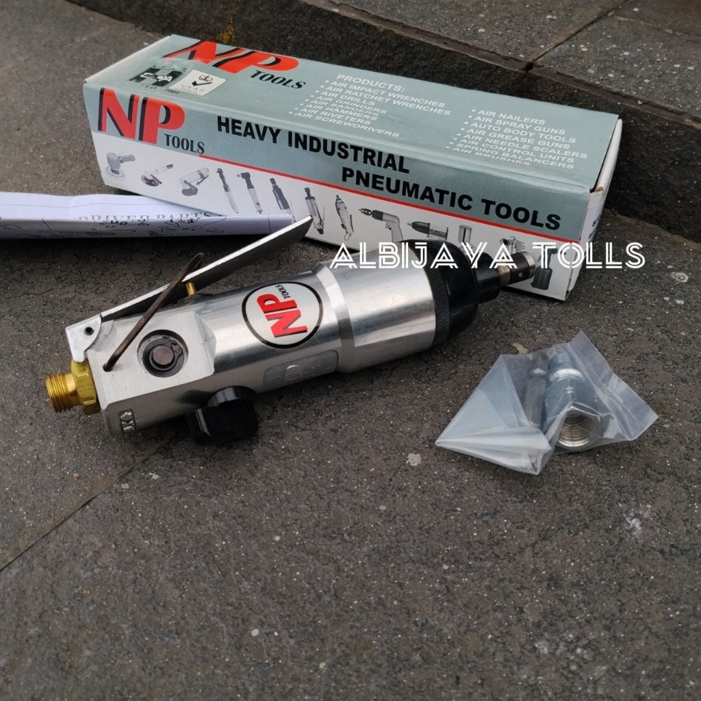 Mesin Bor Obeng Angin Mini 1/4" NP Tools Air Impact Screw Dirver