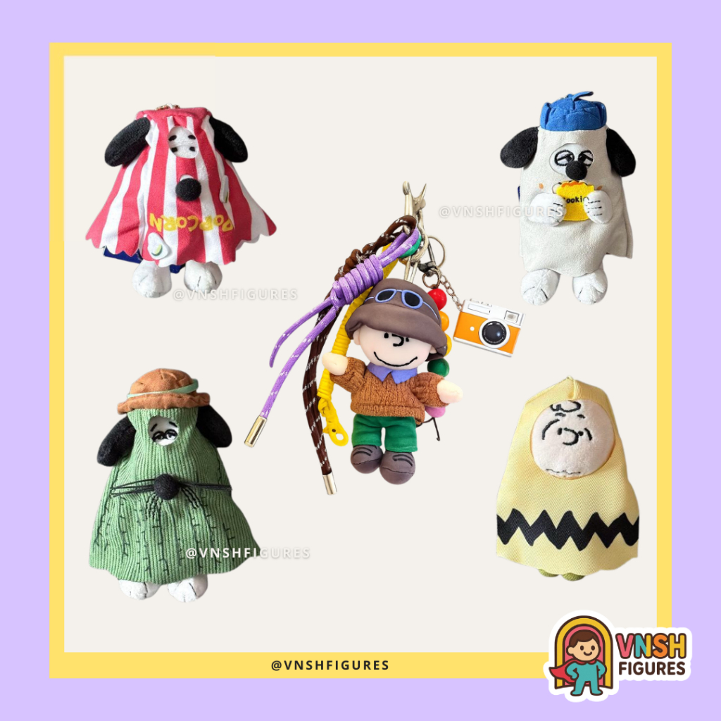 Snoopy Plush Keychain | Gantungan Boneka Plush Snoopy Lucu Gemoy Lembut untuk Tas Aksesori