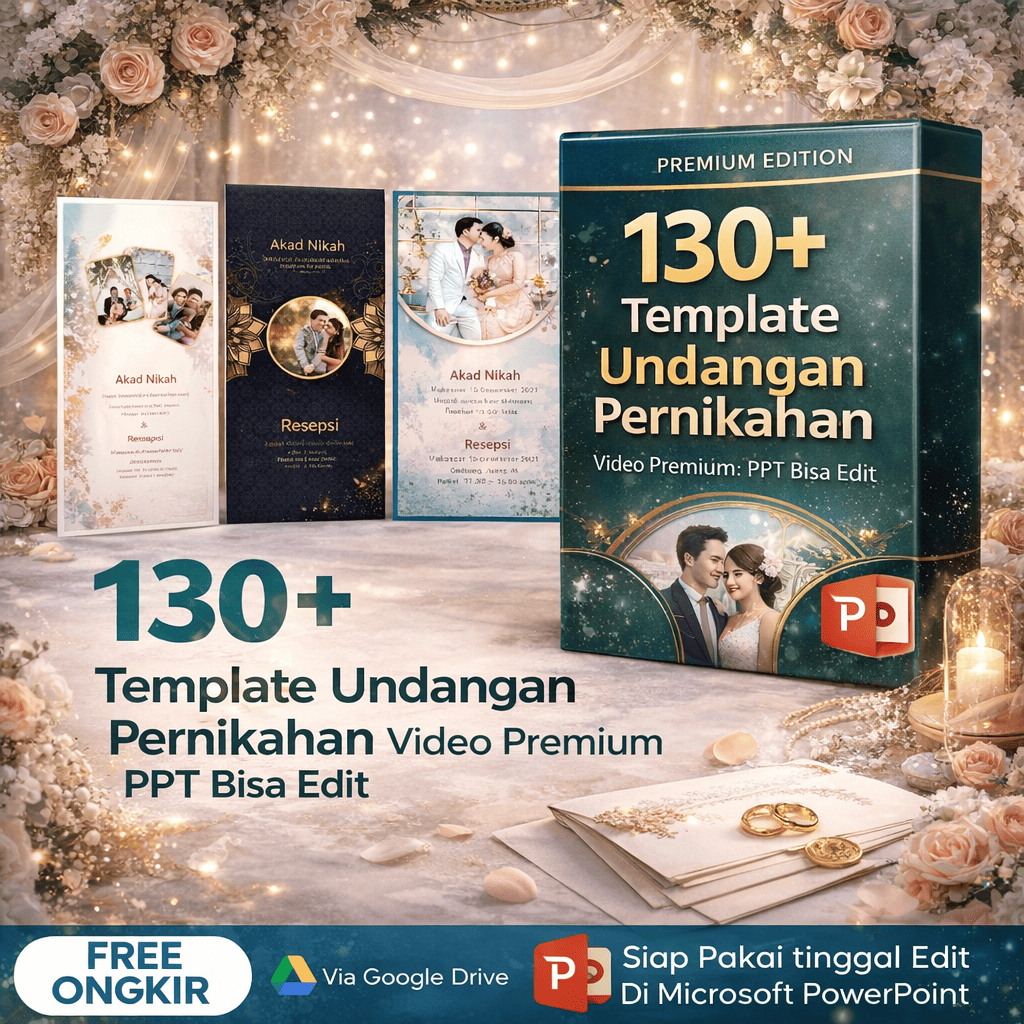 130+ Template Undangan Pernikahan Video Premium PPT Bisa Edit