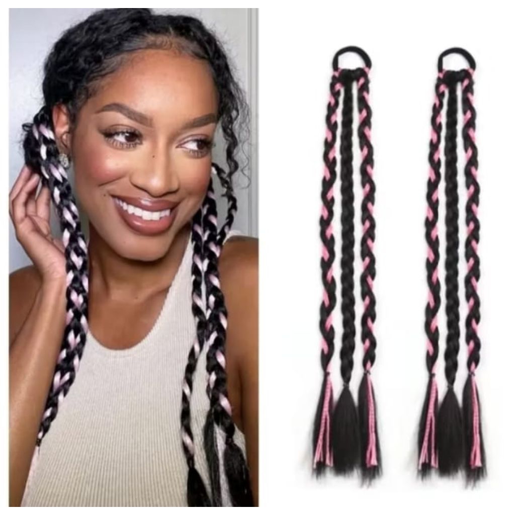 GDHAIR Rambut kepang Korean style Rambut sambung kepang Rambut kepang Ponytail Rambut sambung