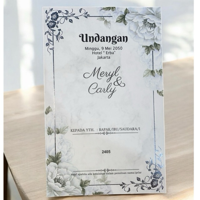 Blangko Undangan ERBA kode 2405 (Gratis File Setting)