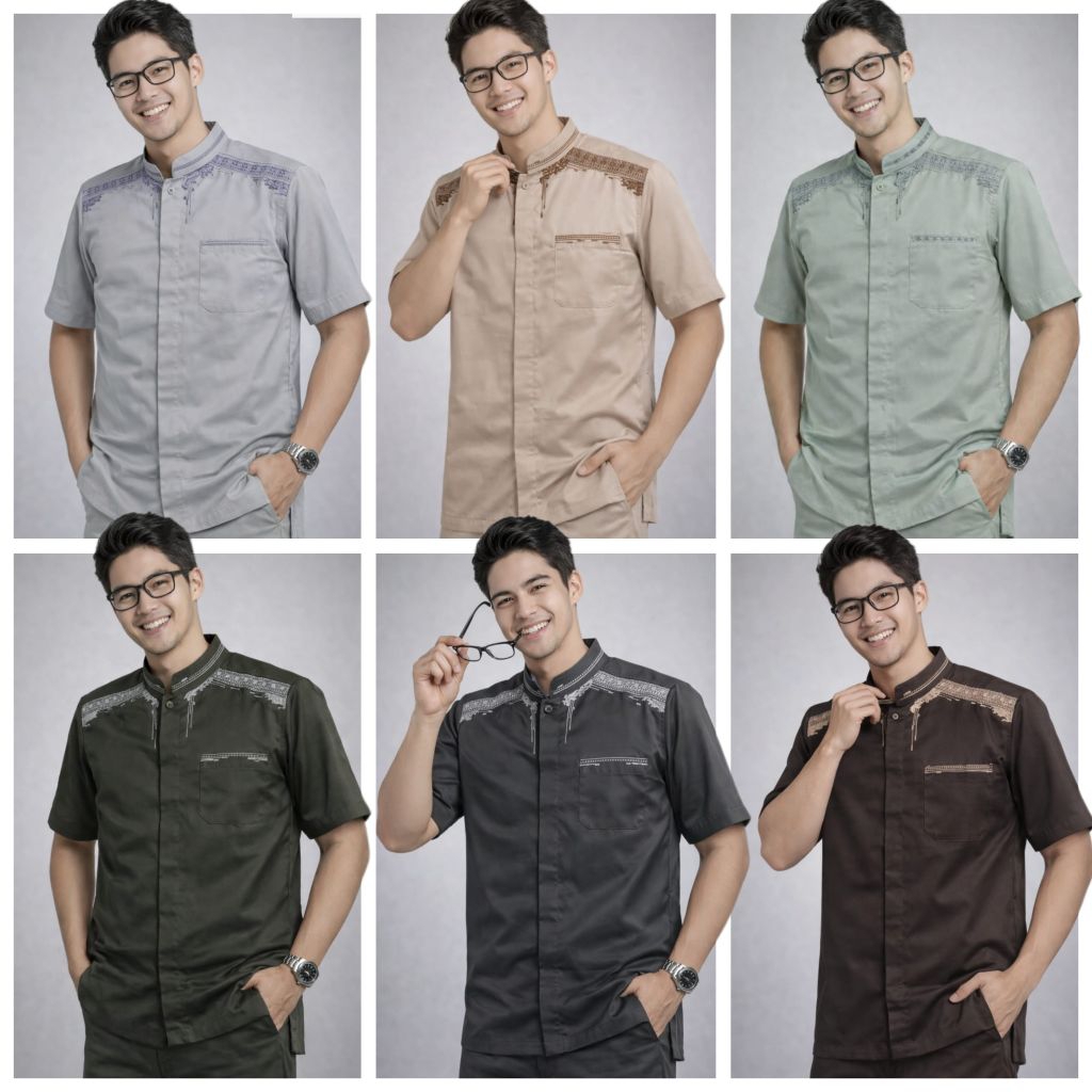 Koko Pendek Katun Toyobo Fodu Premium Aplikasi Bordir