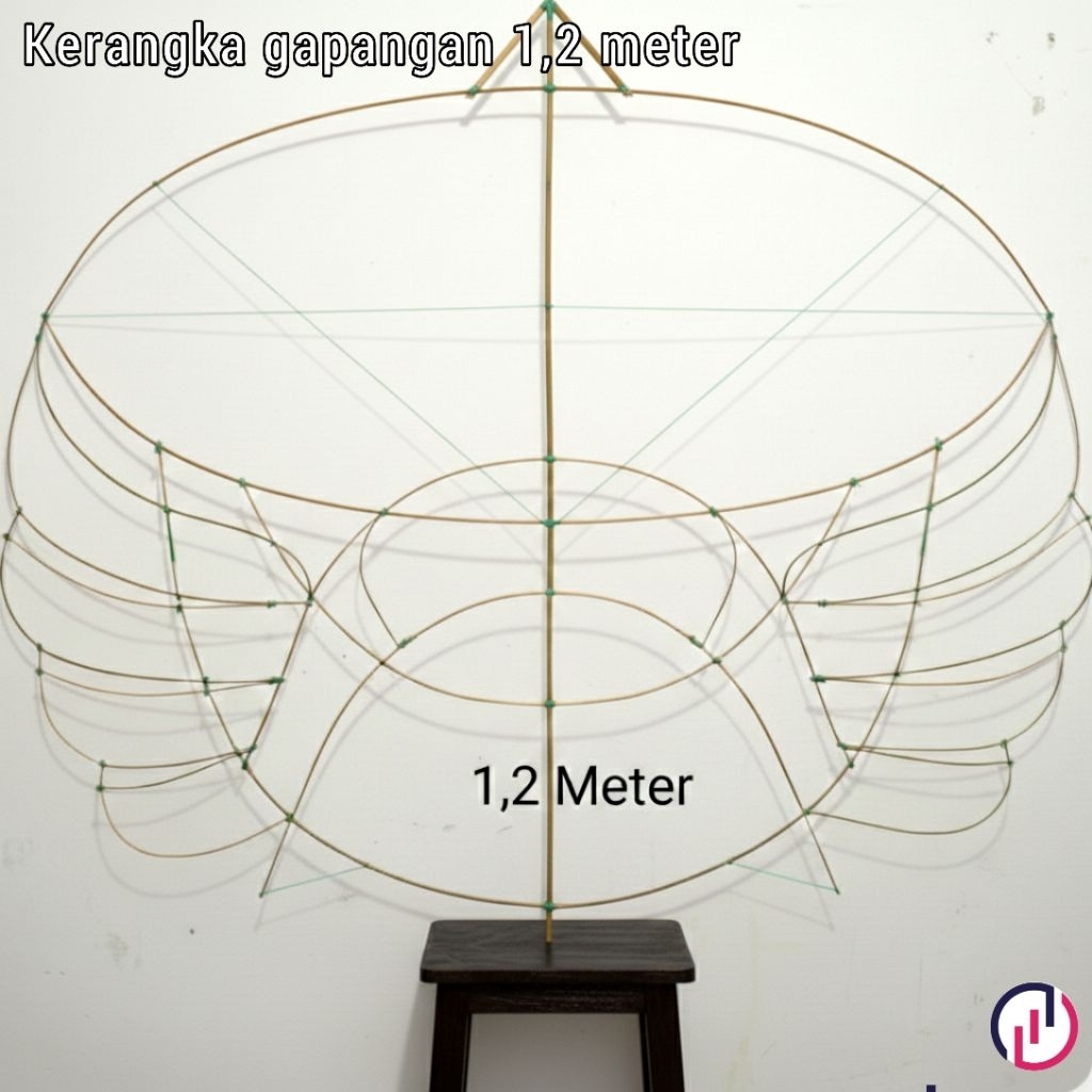 ( LAYANGAN ) Kerangka Layangan ram raman / Arku Layangan ram raman 1,2 meter/ 120 cm