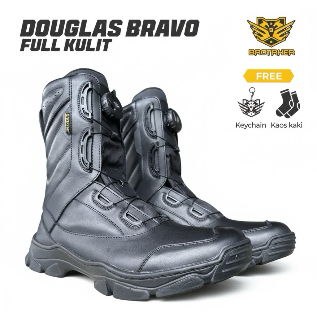 BROTRHER Douglas Full Kulit Sepatu Pdl Tali Putar