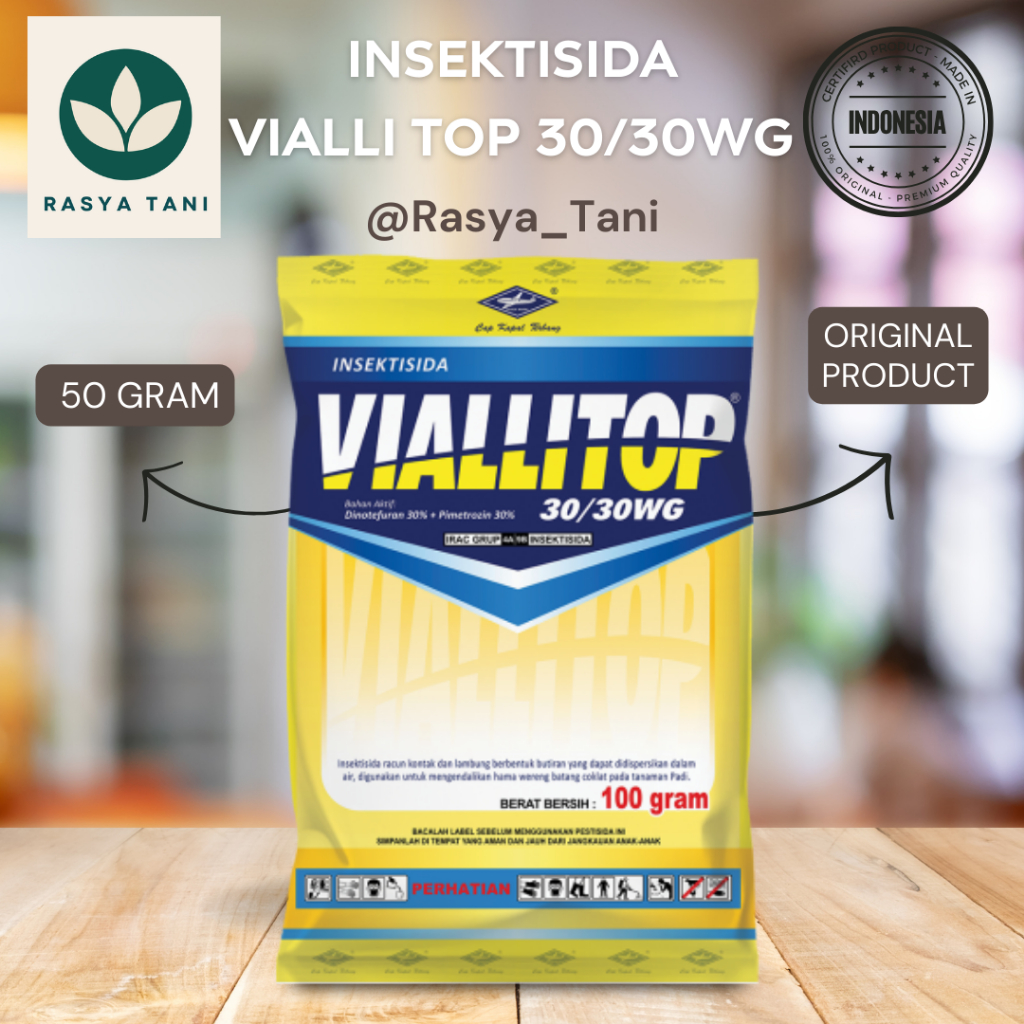 Insektisida 2 bahan aktif VIALLITOP 30/30WG - SPESIALIS UNTUK HAMA WERENG