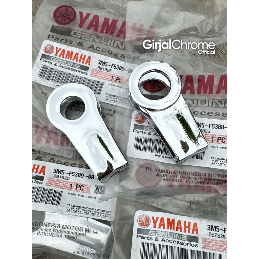 1 SET SETELAN RANTAI ANTING ARM RX KING ORIGINAL YAMAHA FULL CHROME
