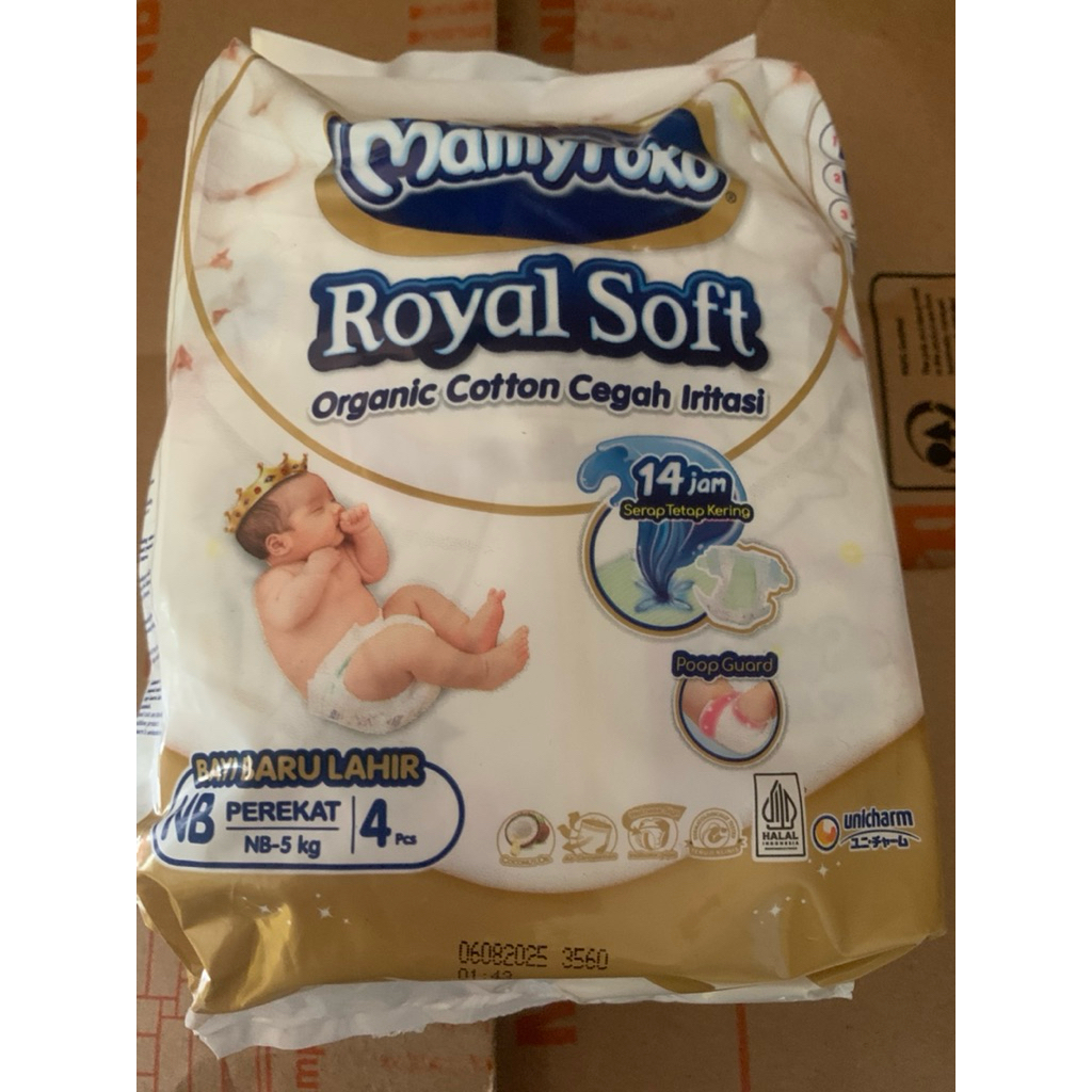 Pampers Mamy Poko Soft Royal New Born Perekat Isi 4 Pcs