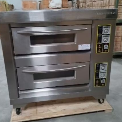 gas deck oven primax 2 deck 6 tray arf-60H full stainless pch-10305 oven deck otomatis 2 deck 6 loya