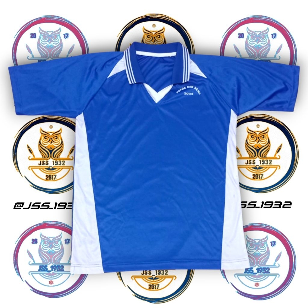Jersey POPDA DAN SENI 2003 Kit ORIGINAL Murah Retro Vintage Rare Blokecore Olahraga - S