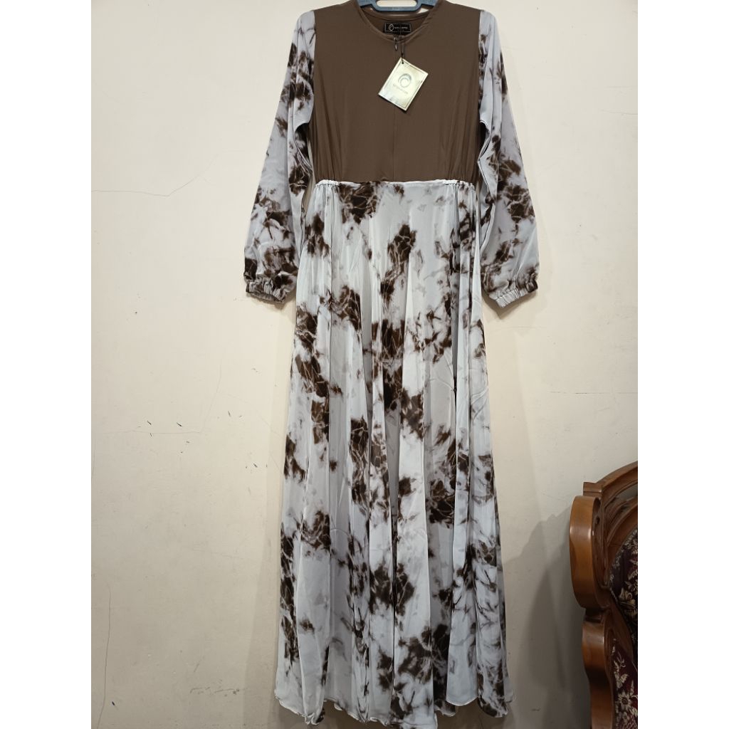Gamis Tye Dye Choco Nona Anna Hijab