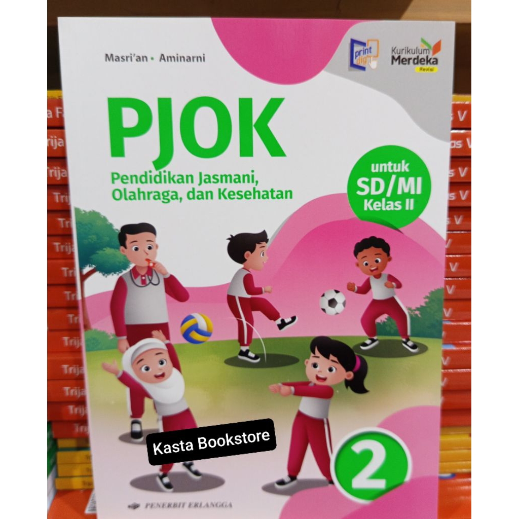 Buku PJOK Kelas 2 SD Kurikulum Merdeka Revisi Erlangga