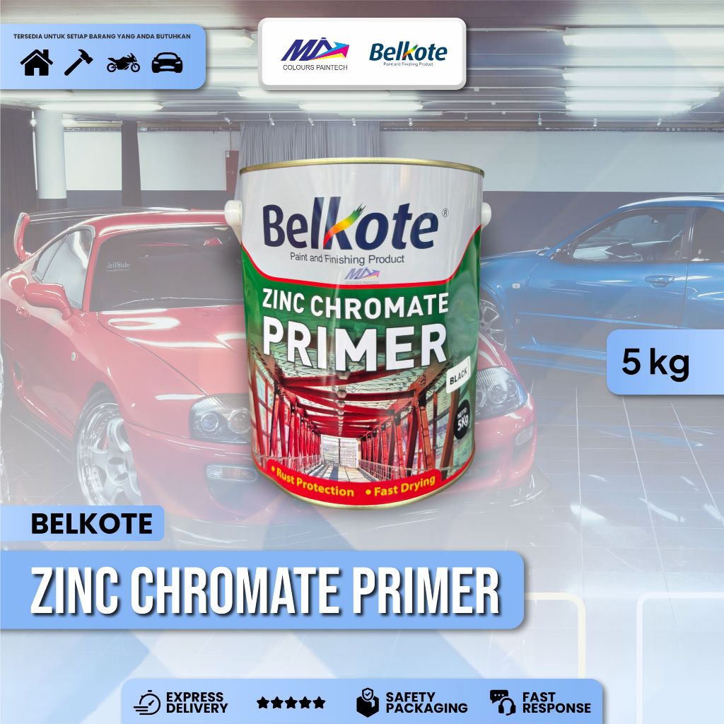 Belkote Zinc Chromate Primer 5 kg dan 20 kg Cat Dasar