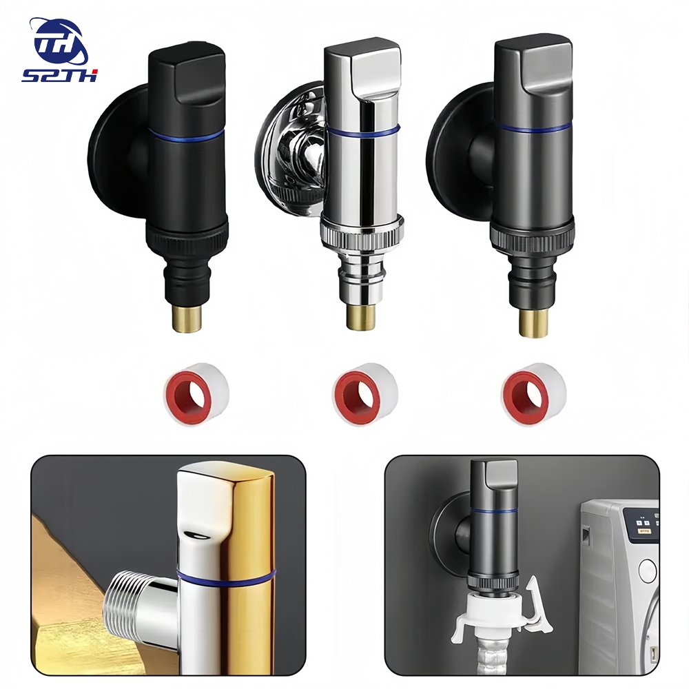 304 Stainless Steel Jatuh Otomatis Menghentikan Air Anti Ledakan yang Diperkuat/kran dinding kran ka
