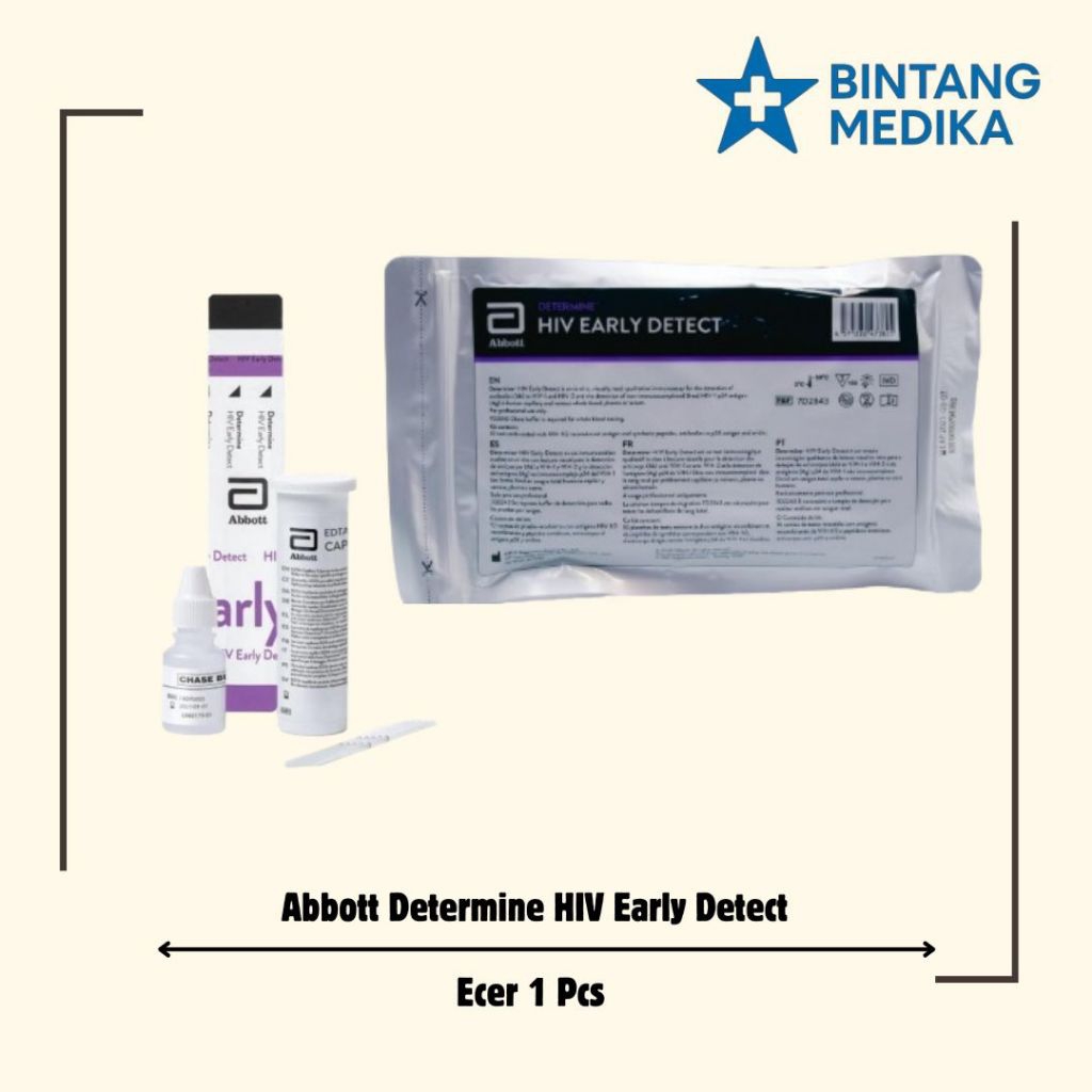 Test HIV Abbott 1 set lengkap test mandiri generasi 4.0 1 pcs ecer