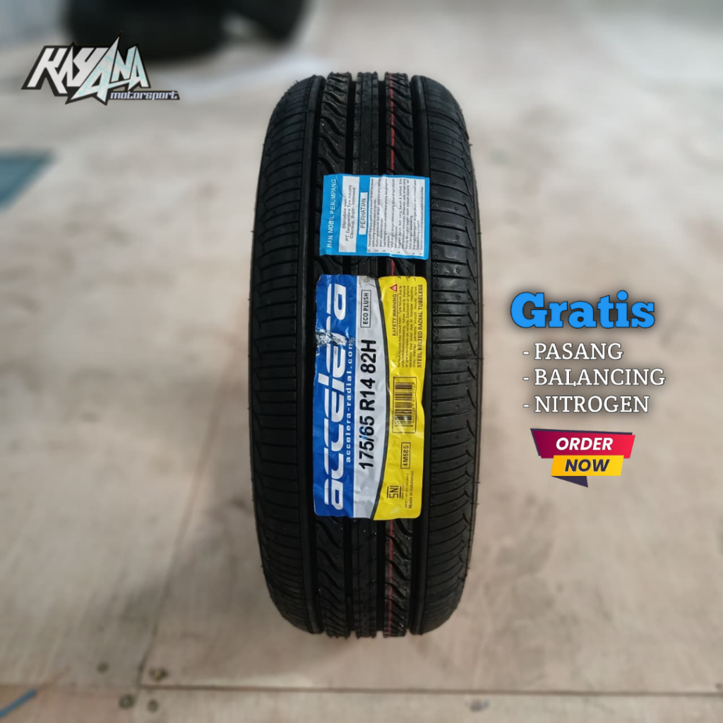 Ban Mobil 175/65 R14 ACCELERA ECO PLUSH 175 65 Ring 14 Tubles