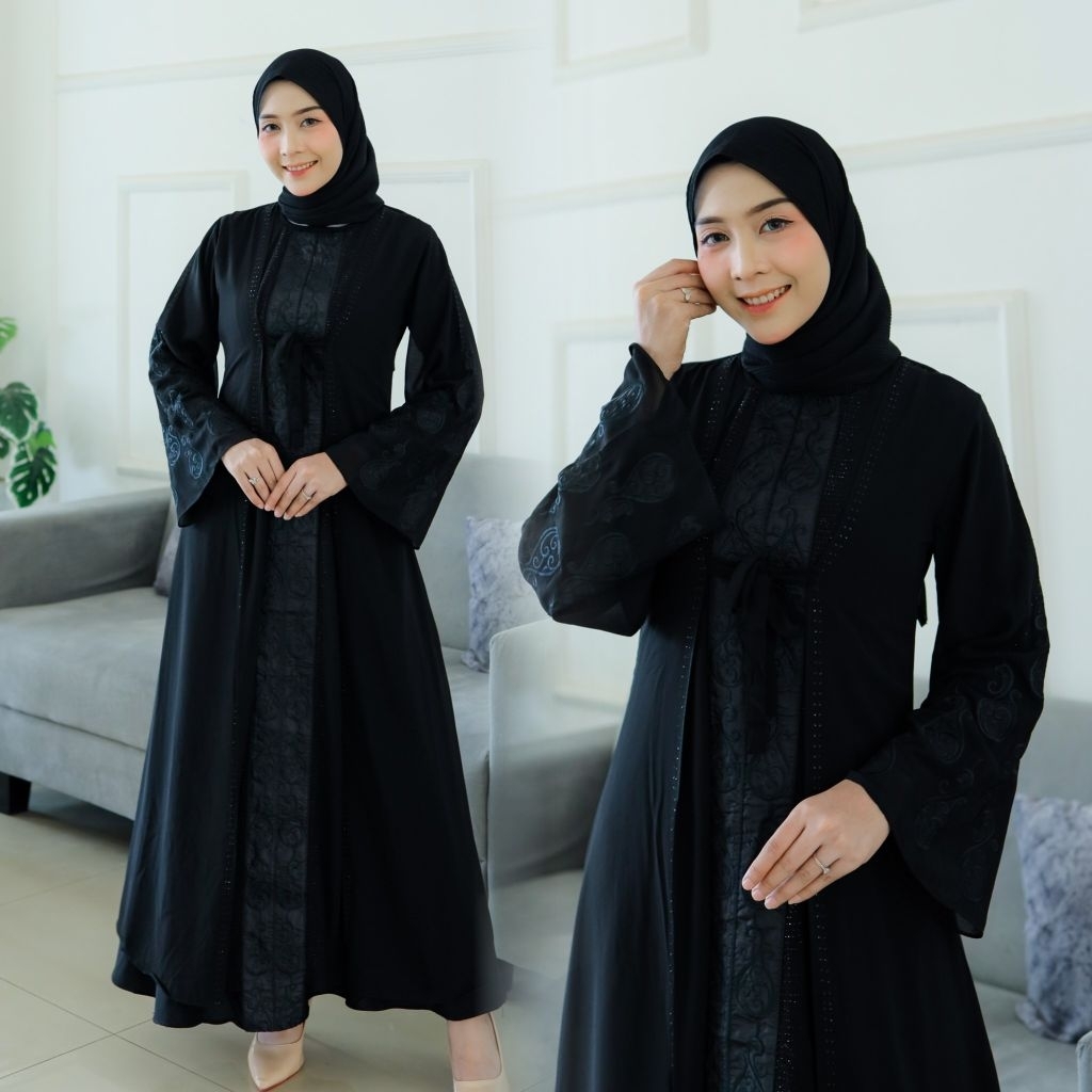 Gamis Abaya Turkey Harum Maxy Dress Wanita Perempuan
