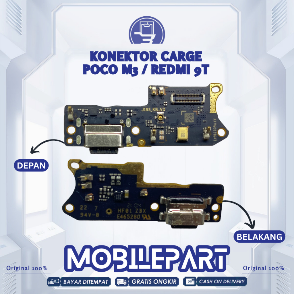 KONEKTOR CHARGER  XIAOMI REDMI 9T / POCO POCOPHONE M3 ORIGINAL 100%