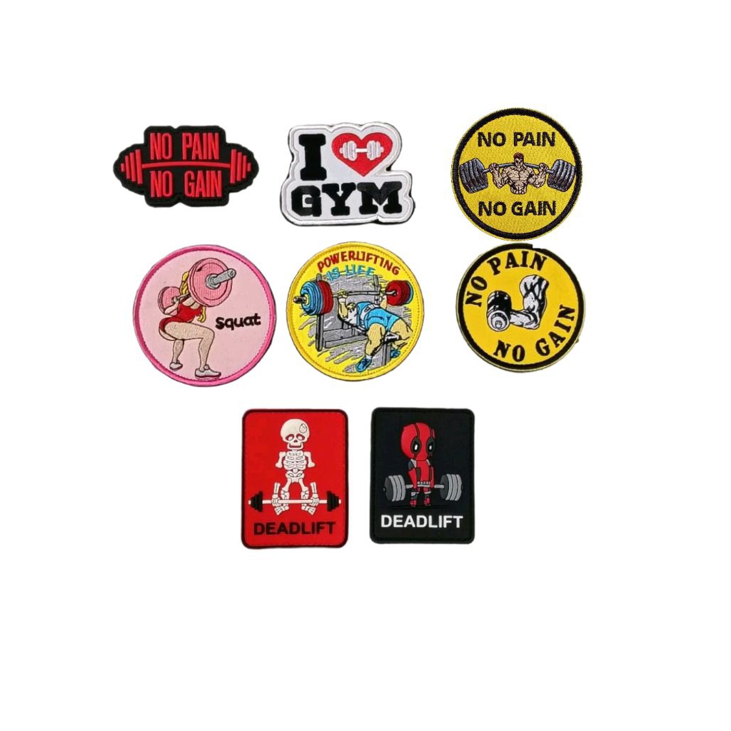 Patch Rubber / Bordir Velcro Siap Tempel