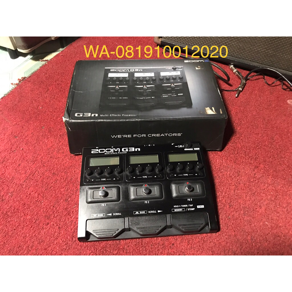 Efek Gitar Zoom G3N mulus no minus