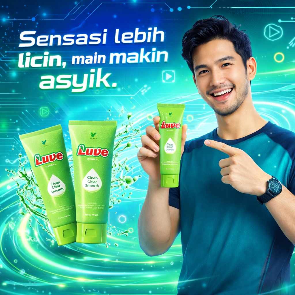 Herbal Lubricant Gel Pelumas Pria Dan Wanita 50ml BPOM - Verba Luve Water Based Gel Lembut & Aman