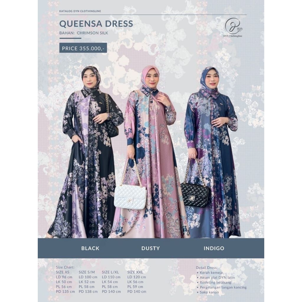 DYN Clothingline–Gamis Dewasa Queensa By DYN Clothingline