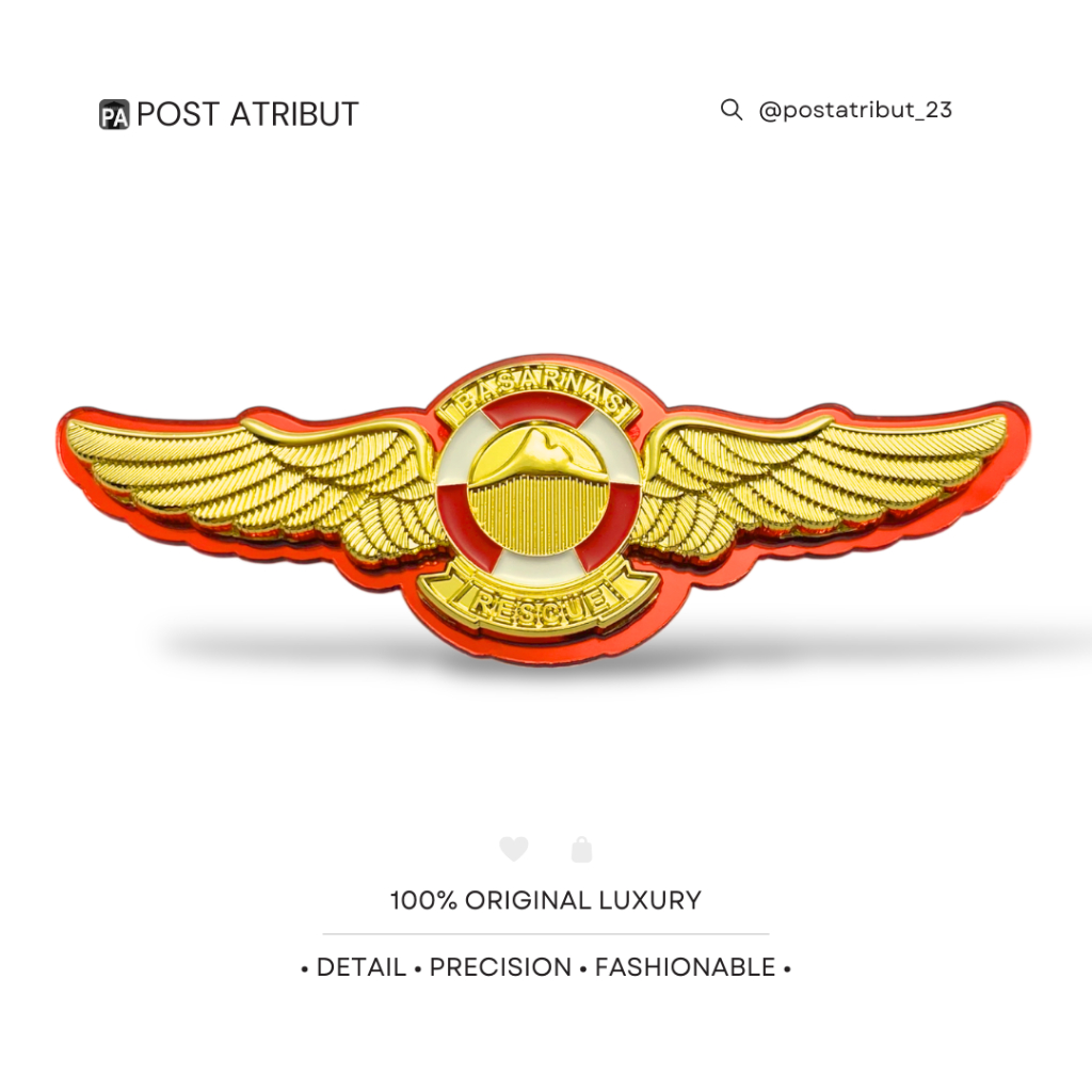 100% LUXURY Brevet Basarnas Rescue Polri / Atribut POLRI / Produk Premium / Kualitas Unggulan / PDH 