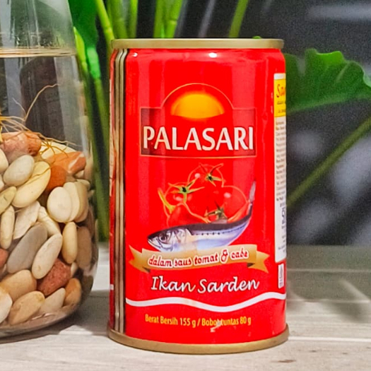 PALASARI Sarden Saus Tomat & Cabe Isi 155 Gram - Ikan Sarden Palasari