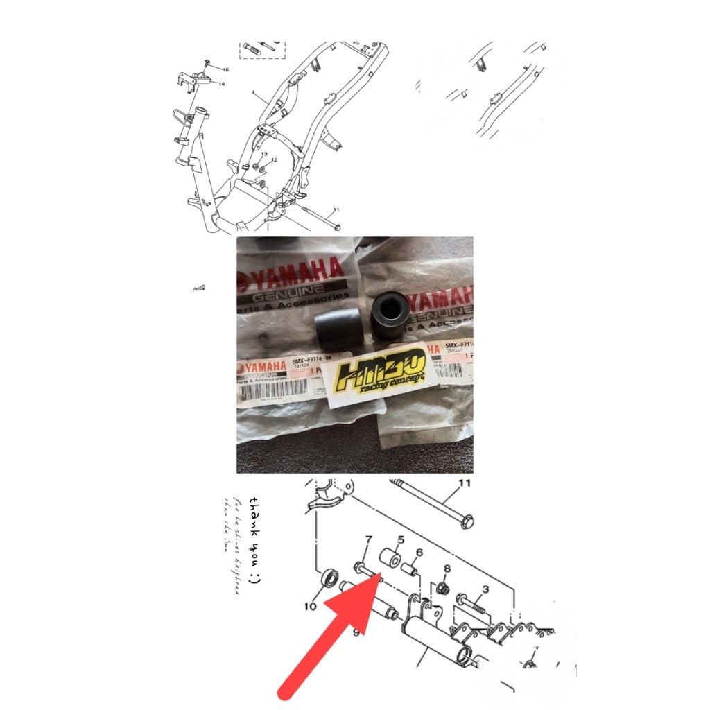 karet mounting mio/nuvo/n max new