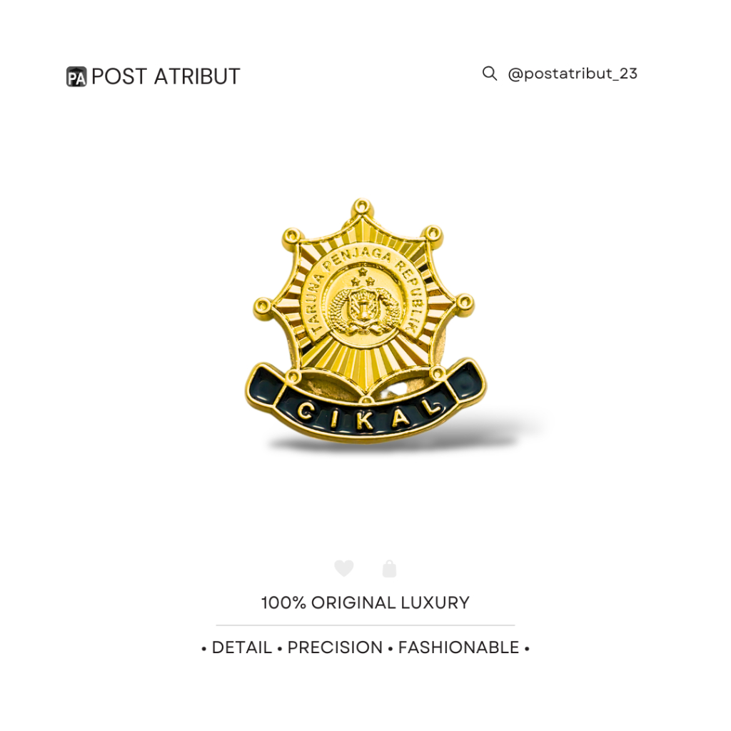 100% LUXURY Pin Cikal dan Outbond/ Atribut Umum / Brevet atau Pin Keahlian / Polri / Tni / Kumham / 
