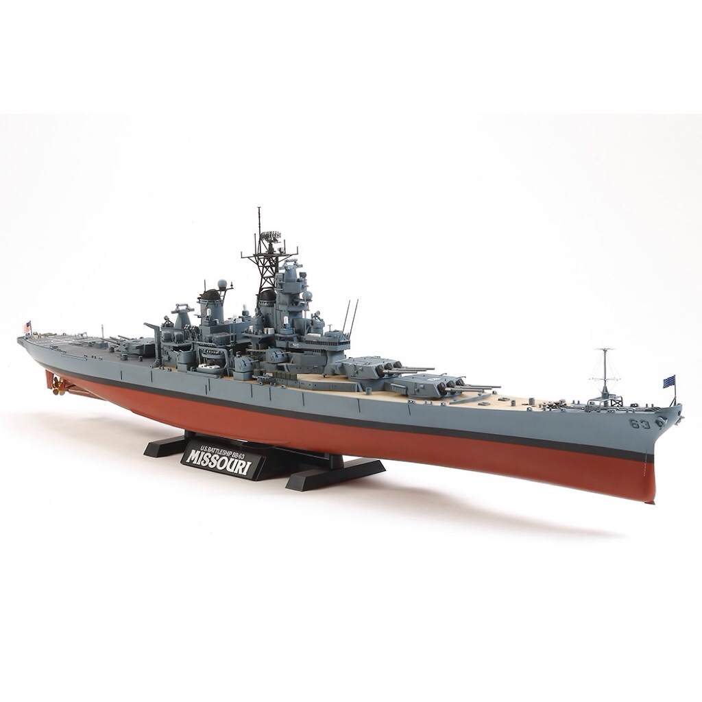 78029 TAMIYA 1/350 U.S. BATTLESHIP BB-63 MISSOURI (CIRCA 1991)