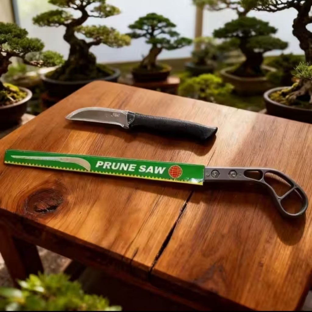 paket 2pcs Pisau Okulasi + gergaji Bonsai paket Alat Berkebun Pohon Bonsai