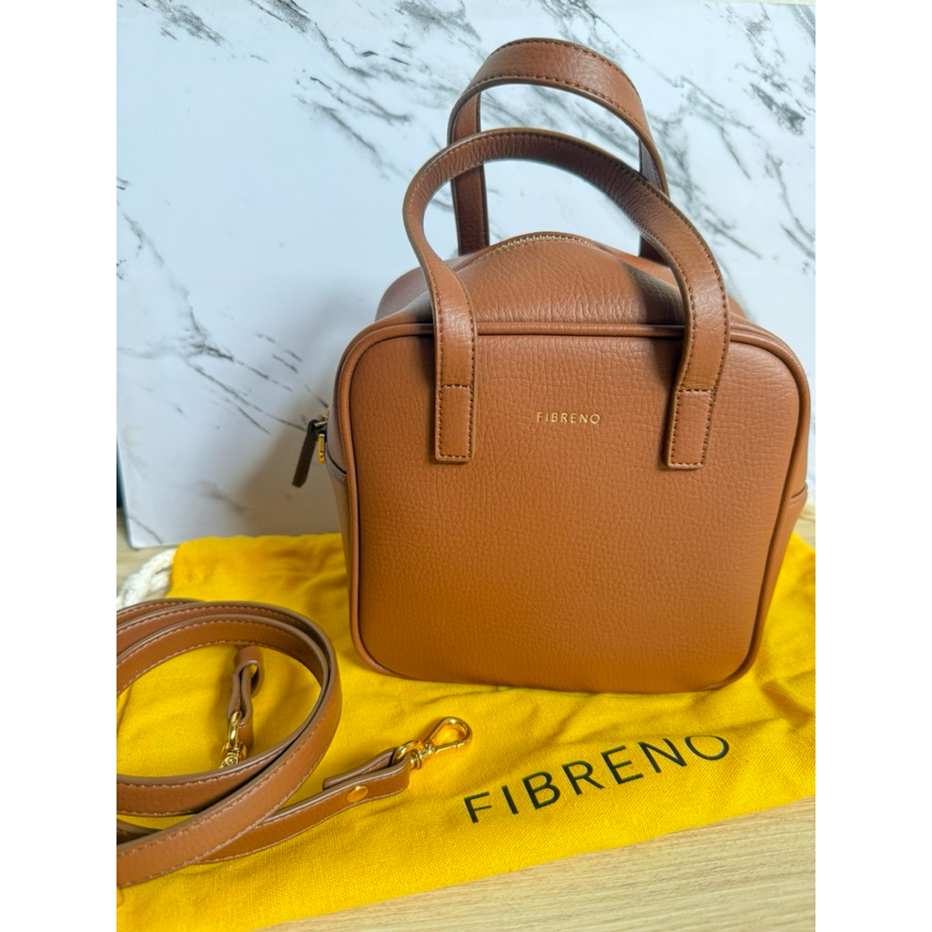 Fibreno Square bag - Caramel -second mulus