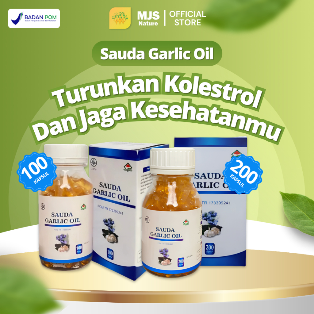 Sauda Garlic Oil 100 Kapsul 200 Kapsul Original 100% Herbal Habbatussauda Minyak Bawang Putih Turunk