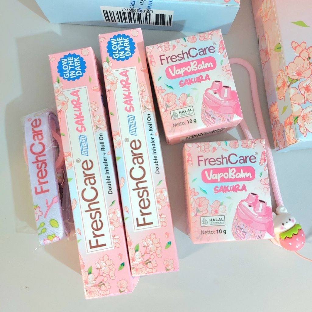 Freshcare 1 Box Sakura Matcha Balm Dan Smash Hampers Gift Free Gantungan Special Edition Limited Sto