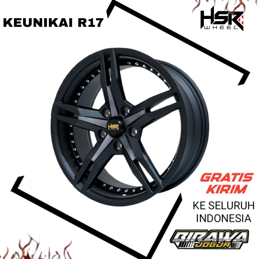 Velg Mobil Ring 17 Buat Xpander Hrv Zenix Rush BYD HSR Keunikai R17 Original