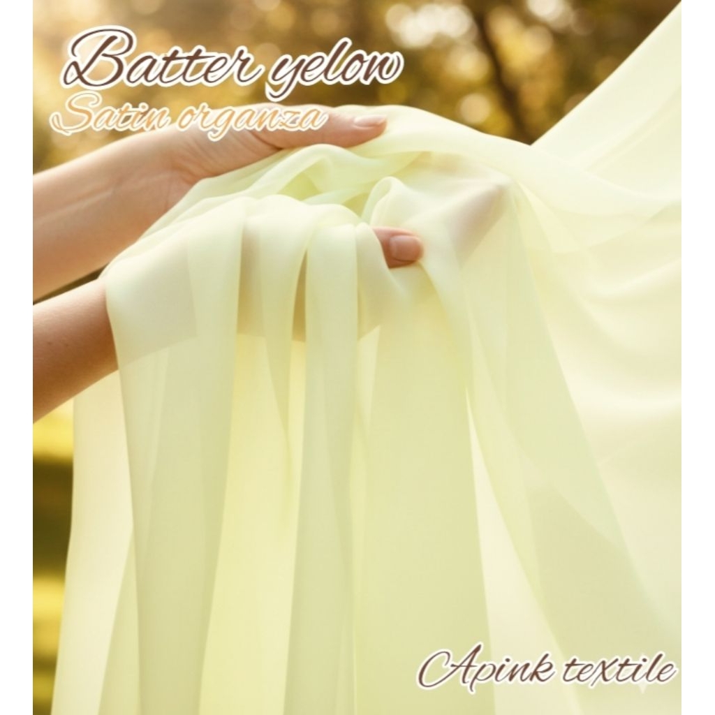 kain organza premium satin - organza new Quality grade A - Bahan Gaun, Drees