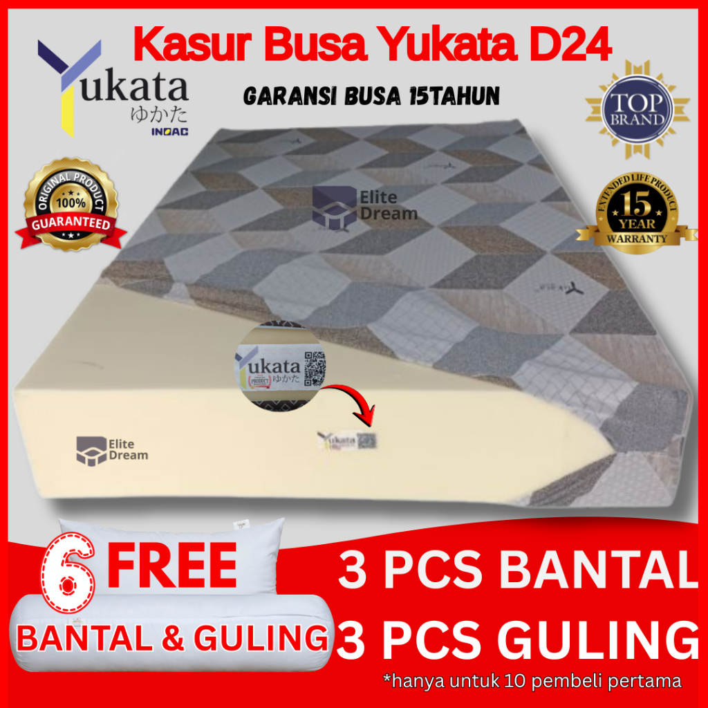 [ORIGINAL] KASUR BUSA INOAC YUKATA / KASUR INOAC ASLI / KASUR BUSA UTK KAMAR TIDUR GARANSI 15 TAHUN