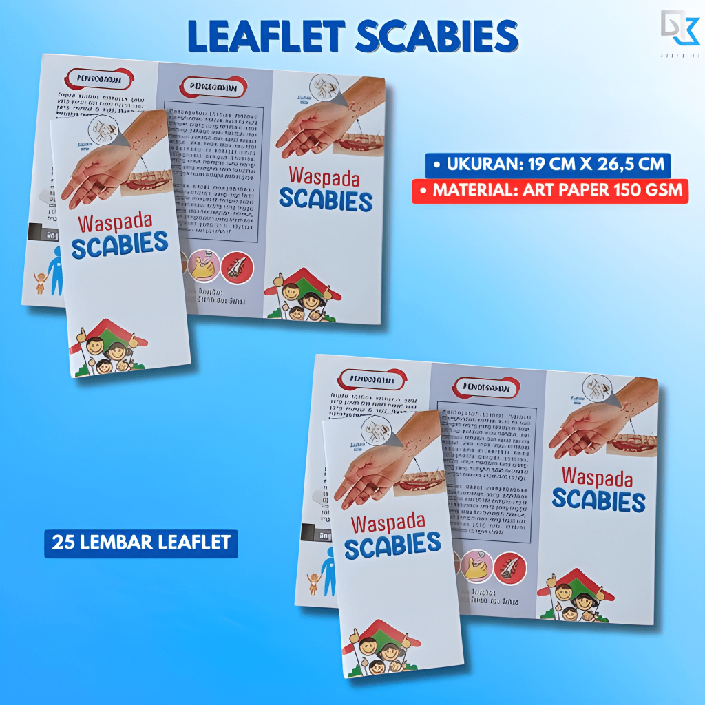 Leaflet Edukasi Scabies | Penyakit Kulit Kudis | Brosur Kesehatan