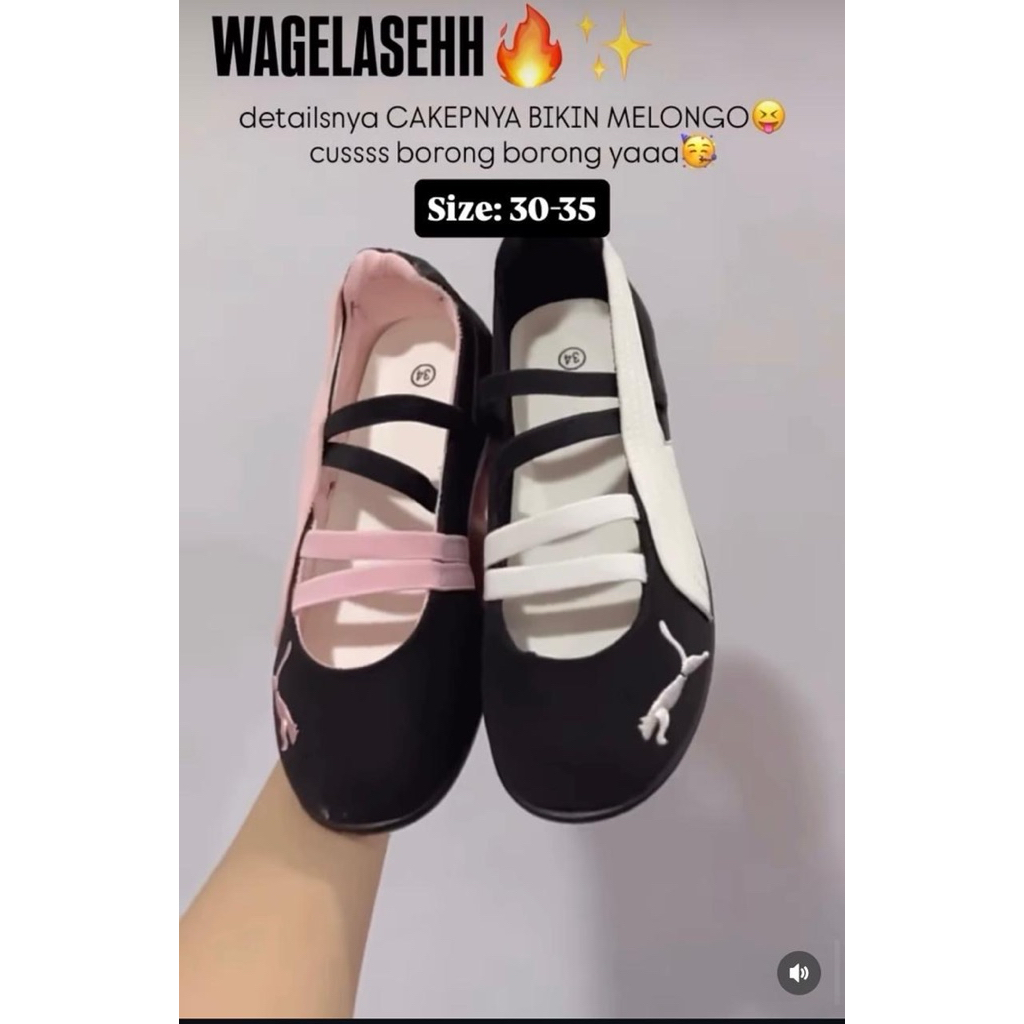 sepatu balet anak/sepatu import anak/snekears balet PUM