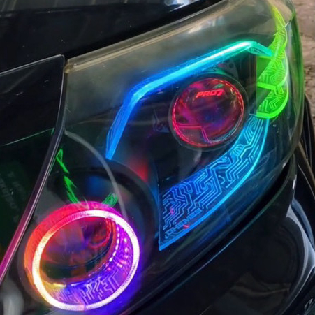 Garasi Biled Slimframe Fortuner VNT Alis Slim Frame Akrilik LED RGB CUstom Original