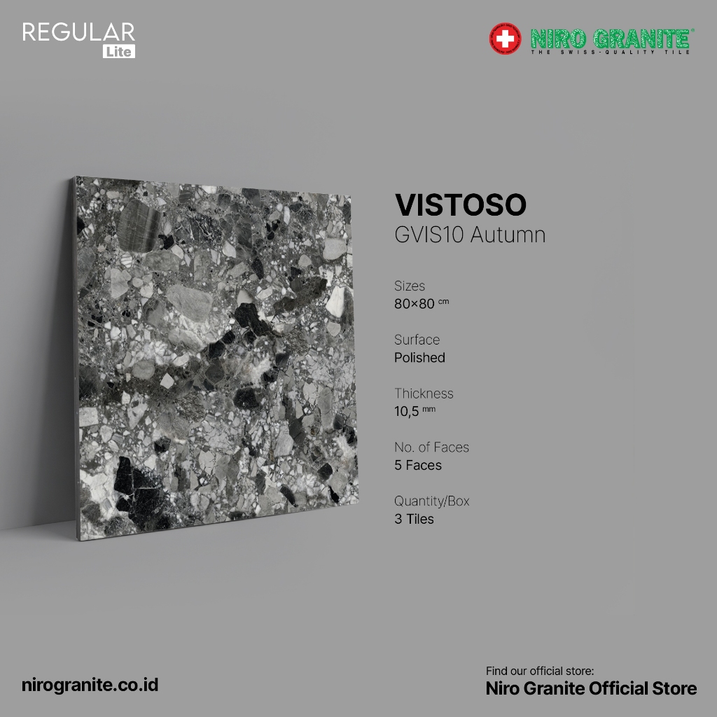 NIRO GRANITE 1st Grade - Vistoso GVIS10 - Polished - 80x80